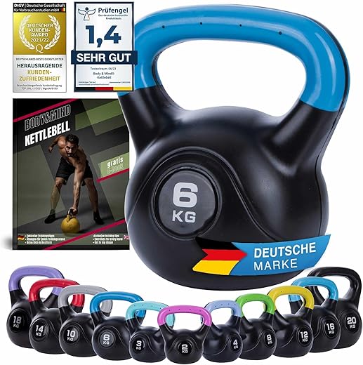 Body & Mind® Kettlebell 2-20 kg: Kraft und Fitness